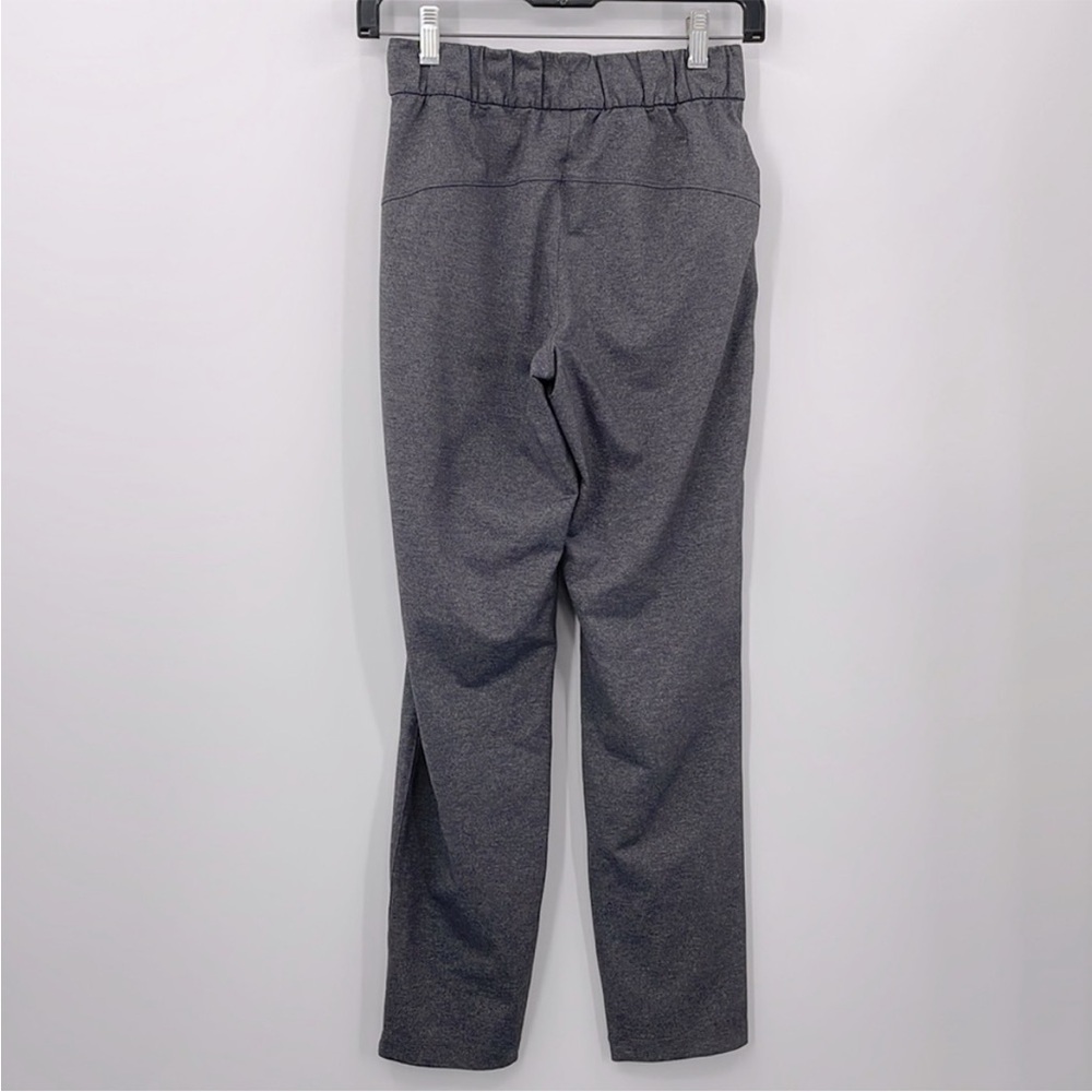 Lululemon Athletica On The Fly 7/8 Luxstreme Everday Pants Heathered Gray- Sz 4 - Picture 9 of 16